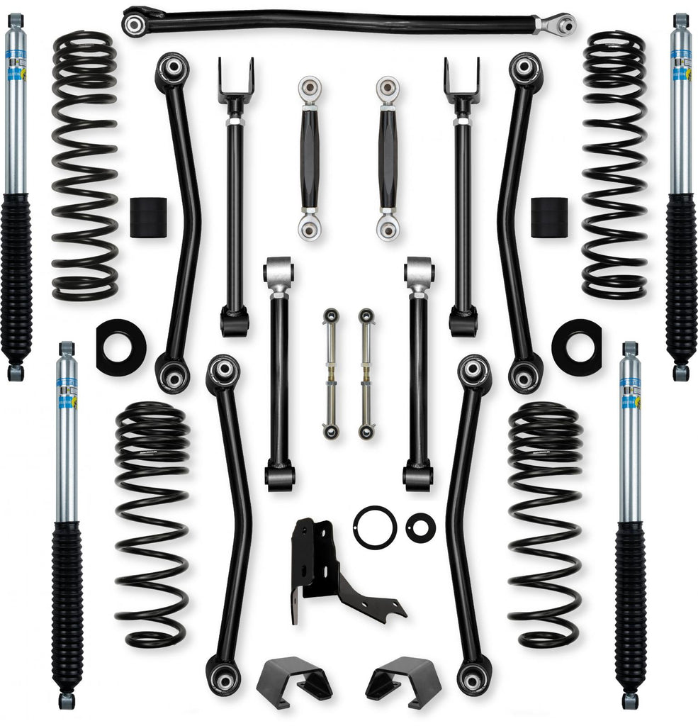2.0 Inch Ultimate Adventure No Limits Mid-Arm Suspension System for Jeep Gladiator JT Diesel Models With Bilstein Shocks Rock Krawler