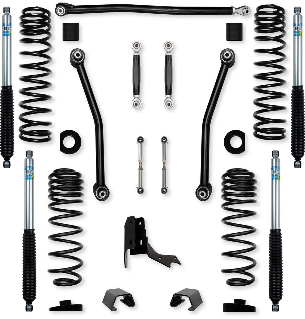 3.0 Inch Adventure No Limits Mid-Arm Suspension System for Jeep Gladiator JT Gas Models With Bilstein Shocks Rock Krawler