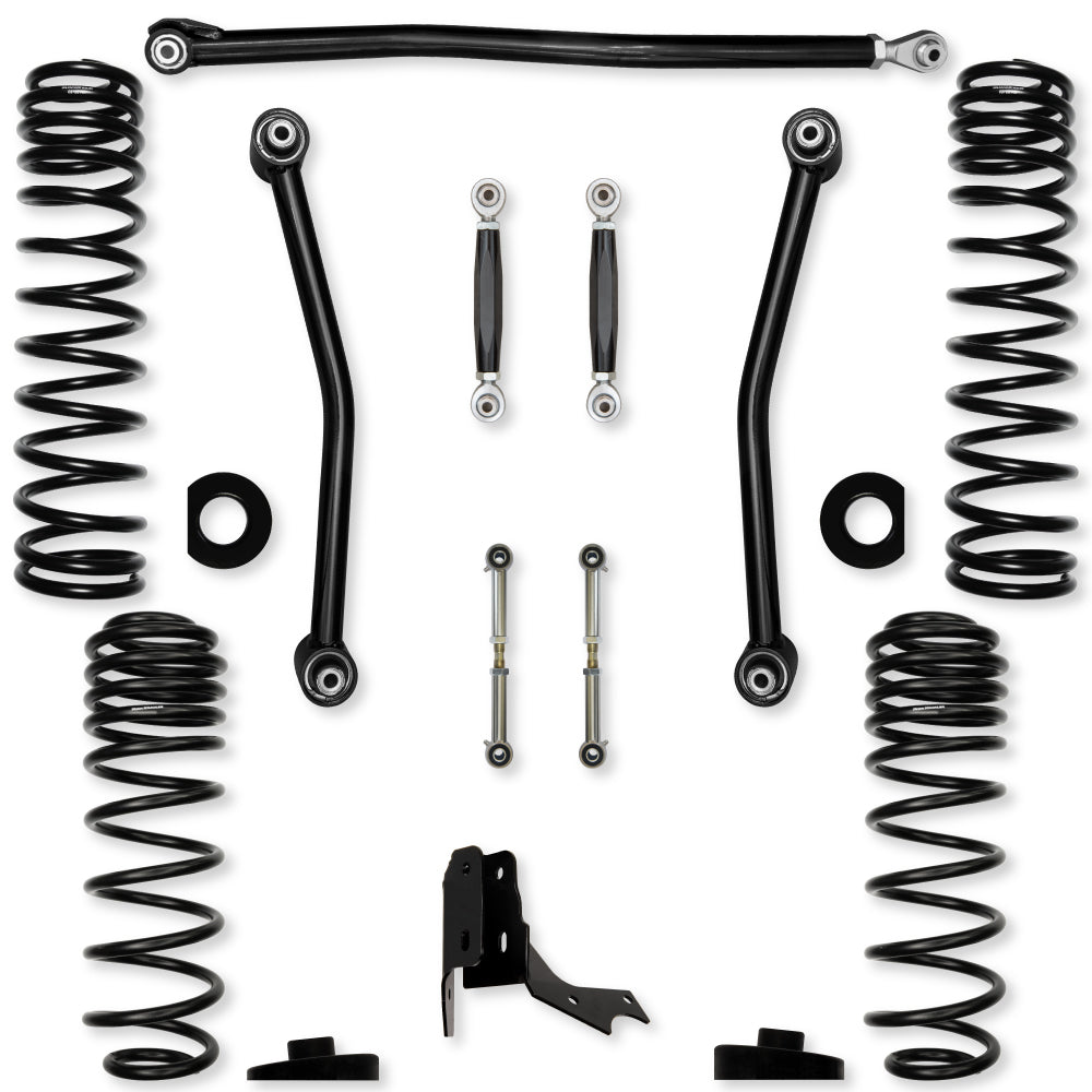 3.0 Inch Adventure No Limits Mid-Arm Suspension System for Jeep Gladiator JT Gas Models With No Shocks Rock Krawler