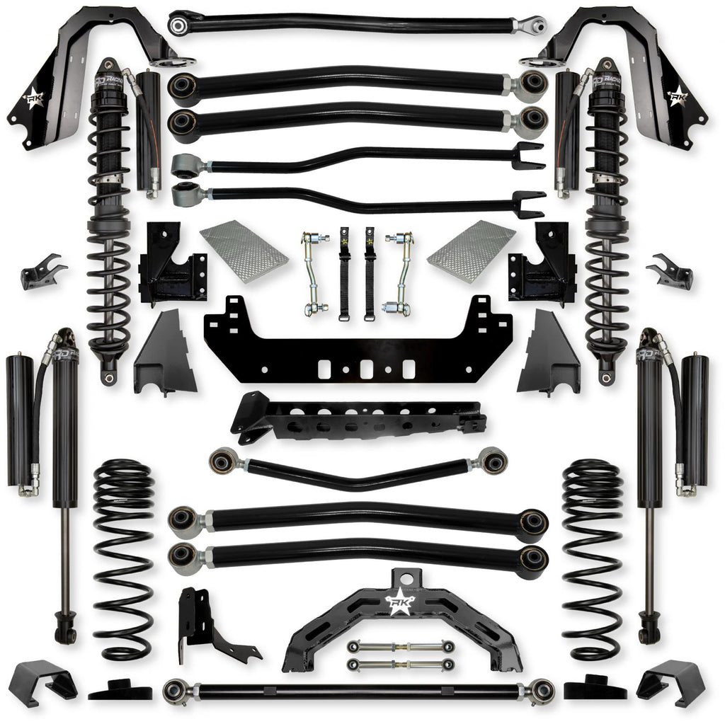3.0 Inch Adventure X2 Coilover Long-Arm Suspension System for Jeep Gladiator JT Gas Models Comp Stage 1 Rock Krawler