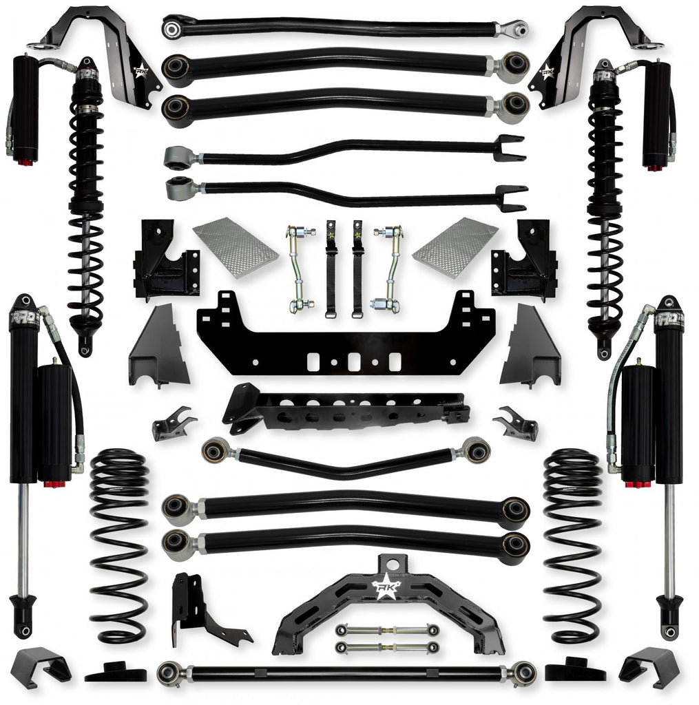 3.0 Inch Adventure X2 Coilover Long-Arm Suspension System for Jeep Gladiator JT Gas Models Comp System Stage 2 Rock Krawler