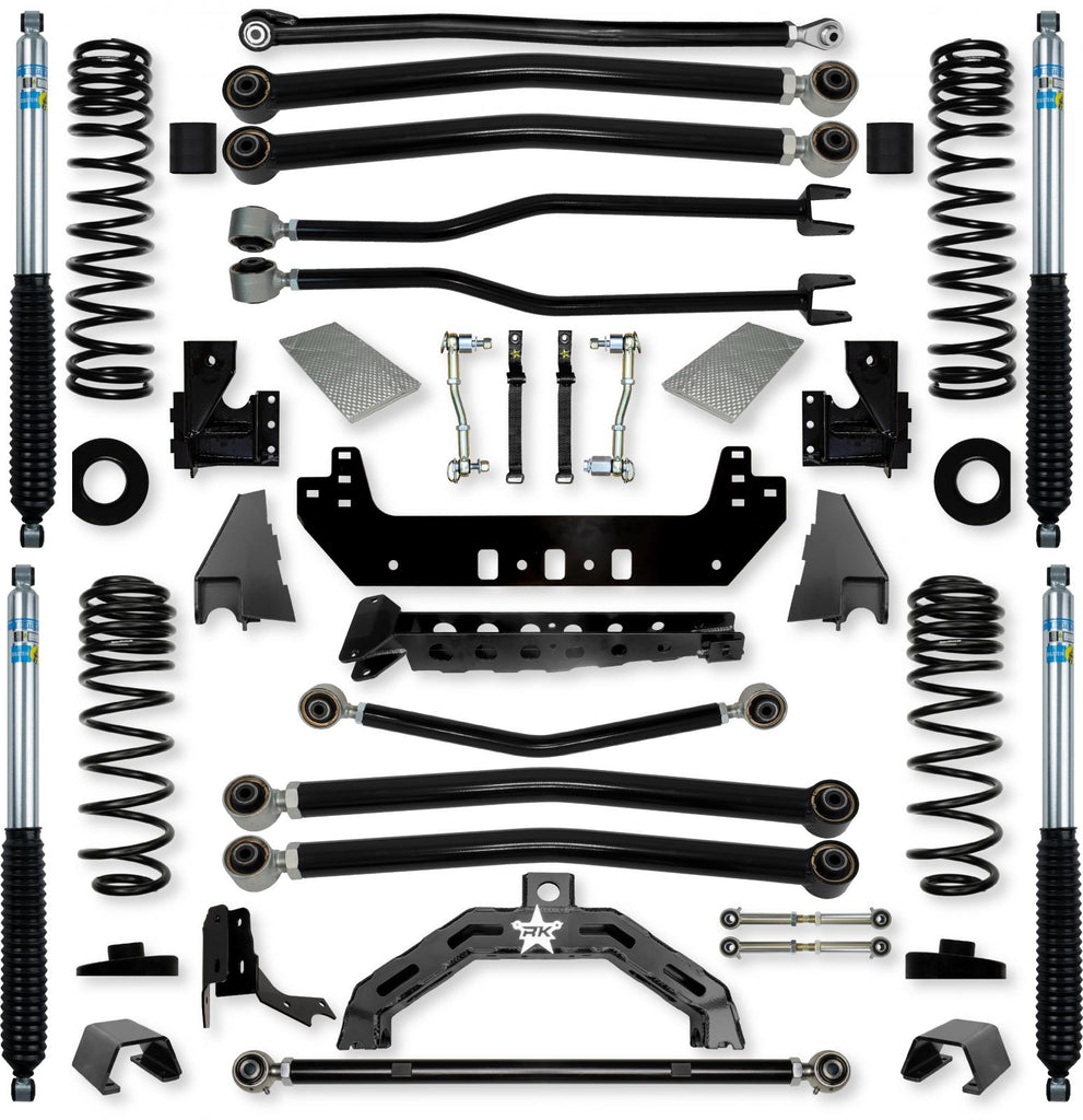 Jeep Gladiator JT 3.0 Inch Adventure X2 Diesel Long-Arm System Switch to the Catalog V3 product management experience With Bilstein Shocks Rock Krawler