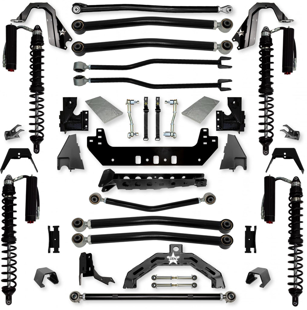 3.0 Inch Adventure X2 Coilover Long-Arm Suspension System for Jeep Gladiator JT Gas Models Trail Runner System Stage 2 Rock Krawler
