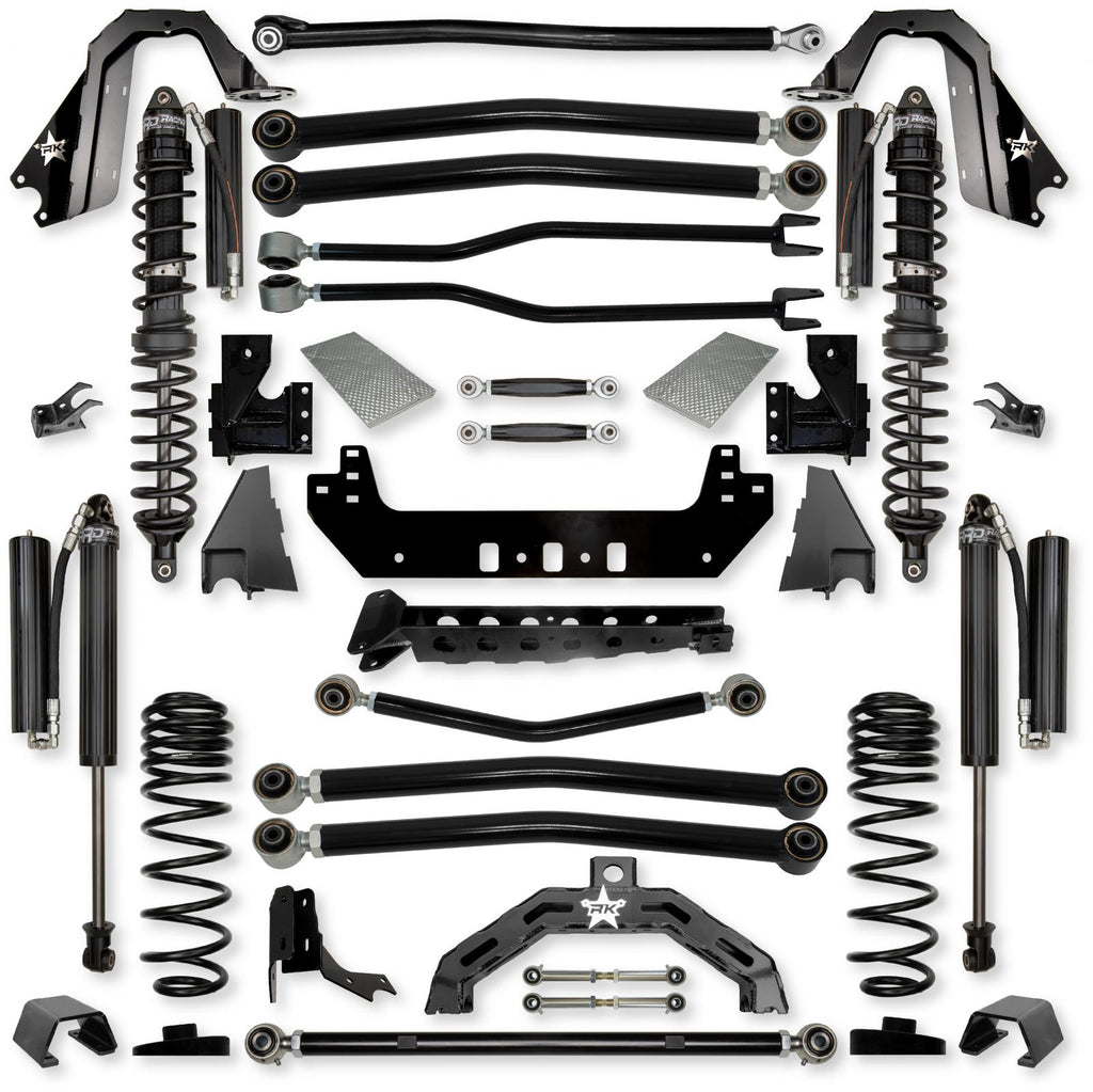 3.0 Inch Adventure X2 Coilover No Limits Long-Arm Suspension System for Jeep Gladiator JT Gas Models Comp Stage 1 Rock Krawler
