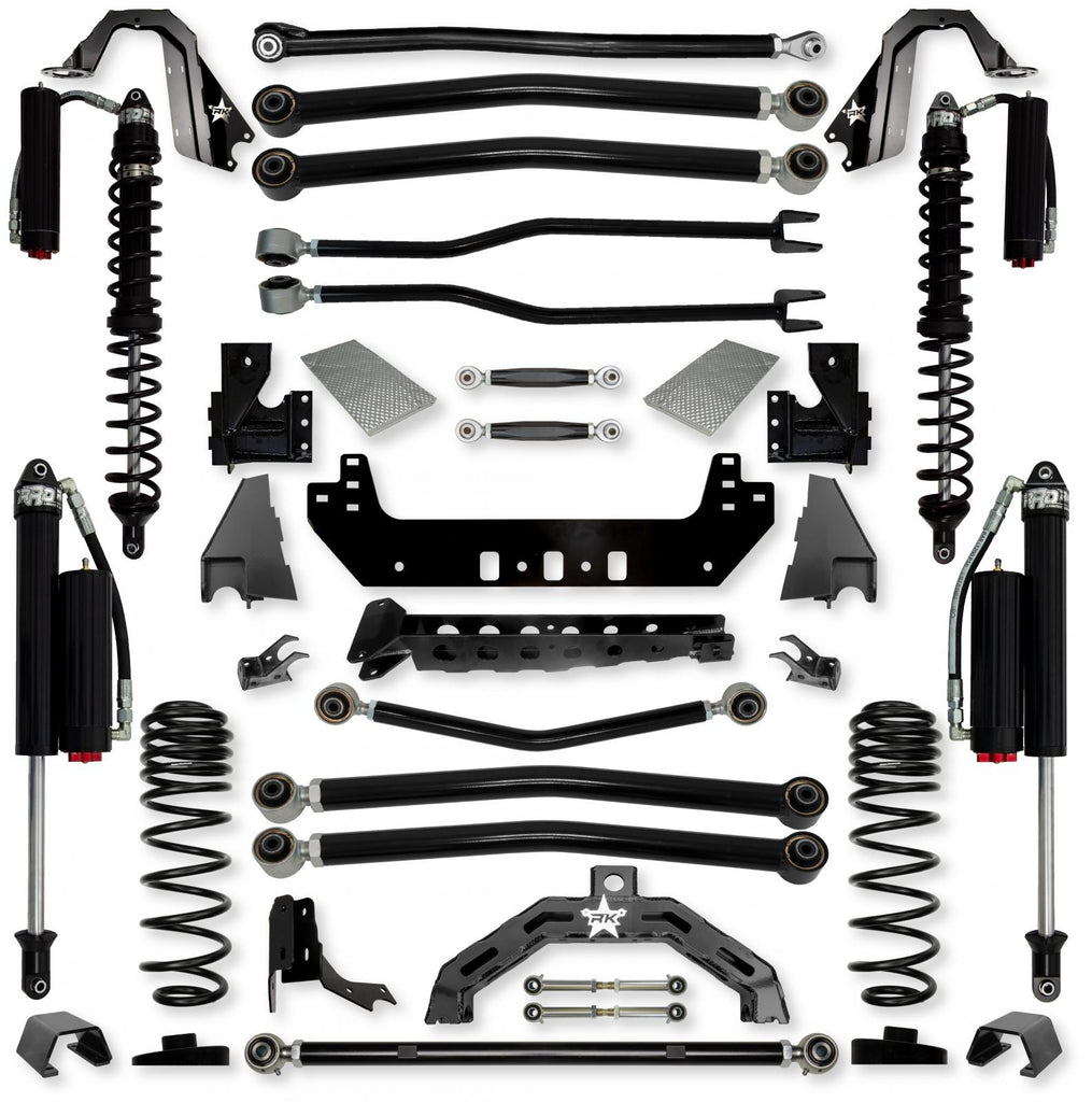 3.0 Inch Adventure X2 Coilover No Limits Long-Arm Suspension System for Jeep Gladiator JT Diesel Models Comp System Stage 2 Rock Krawler