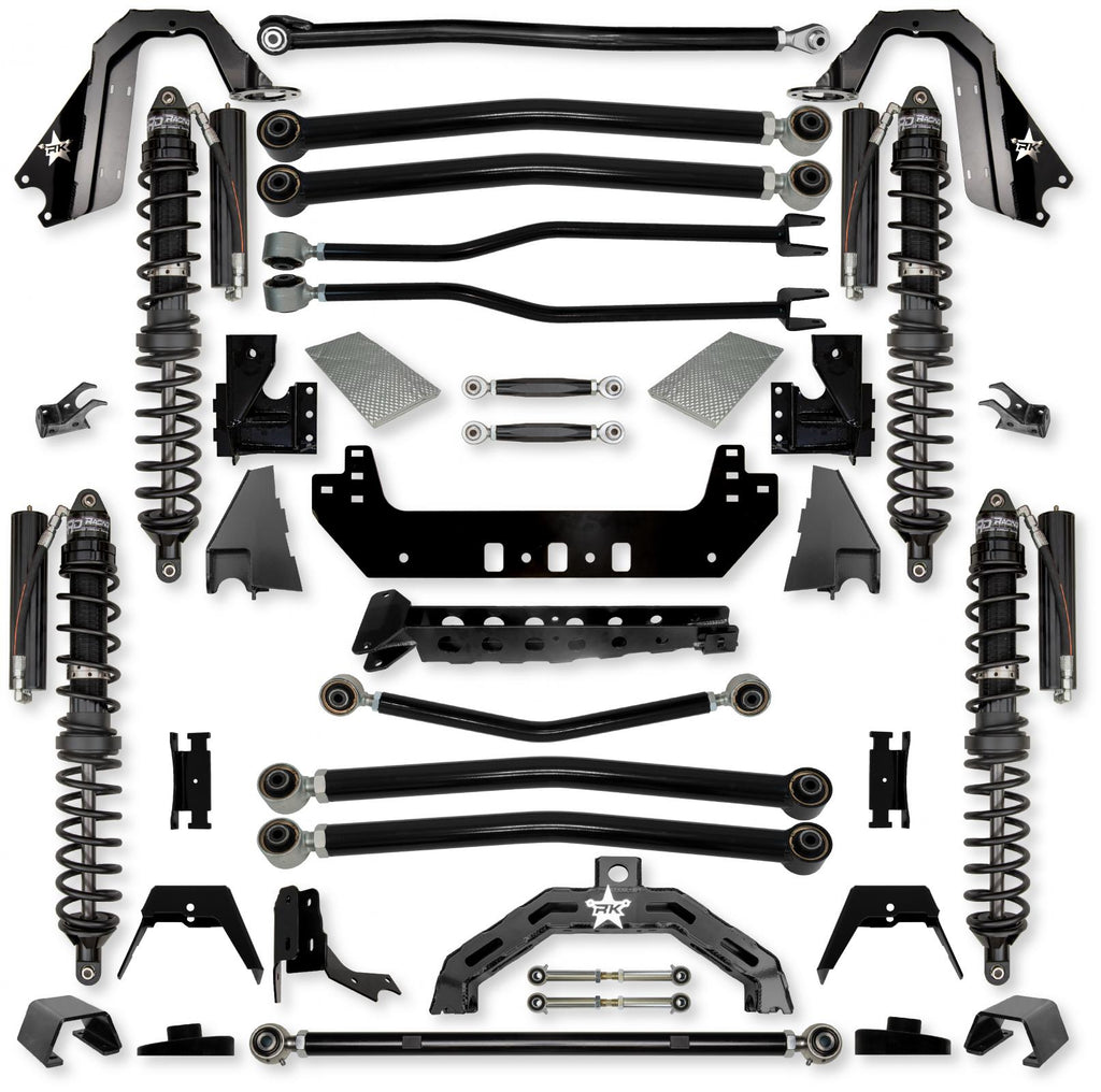 3.0 Inch Adventure X2 Coilover No Limits Long-Arm Suspension System for Jeep Gladiator JT Diesel Models Trail Runner System Stage 1 Rock Krawler
