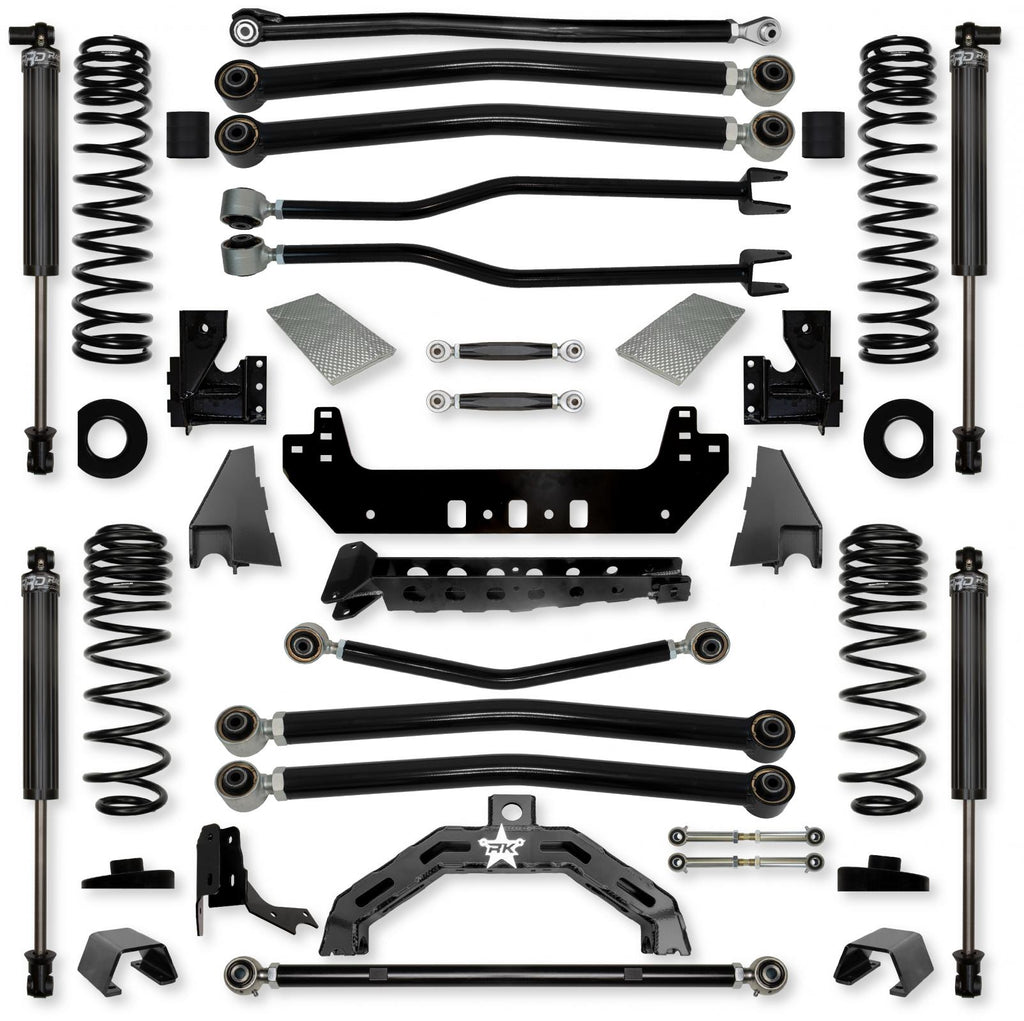 3.0 Inch Adventure X2 No Limits Long-Arm Suspension System for Jeep Gladiator JT Gas Models With IFP Shocks Rock Krawler
