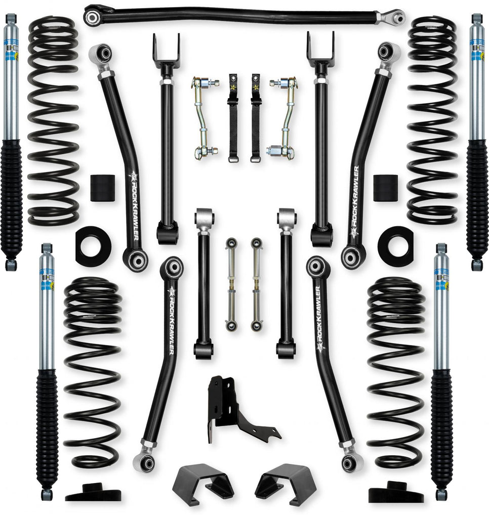 3.0 Inch Adventure X Mid-Arm Suspension System for Jeep Gladiator JT Gas Models With Bilstein Shocks Rock Krawler
