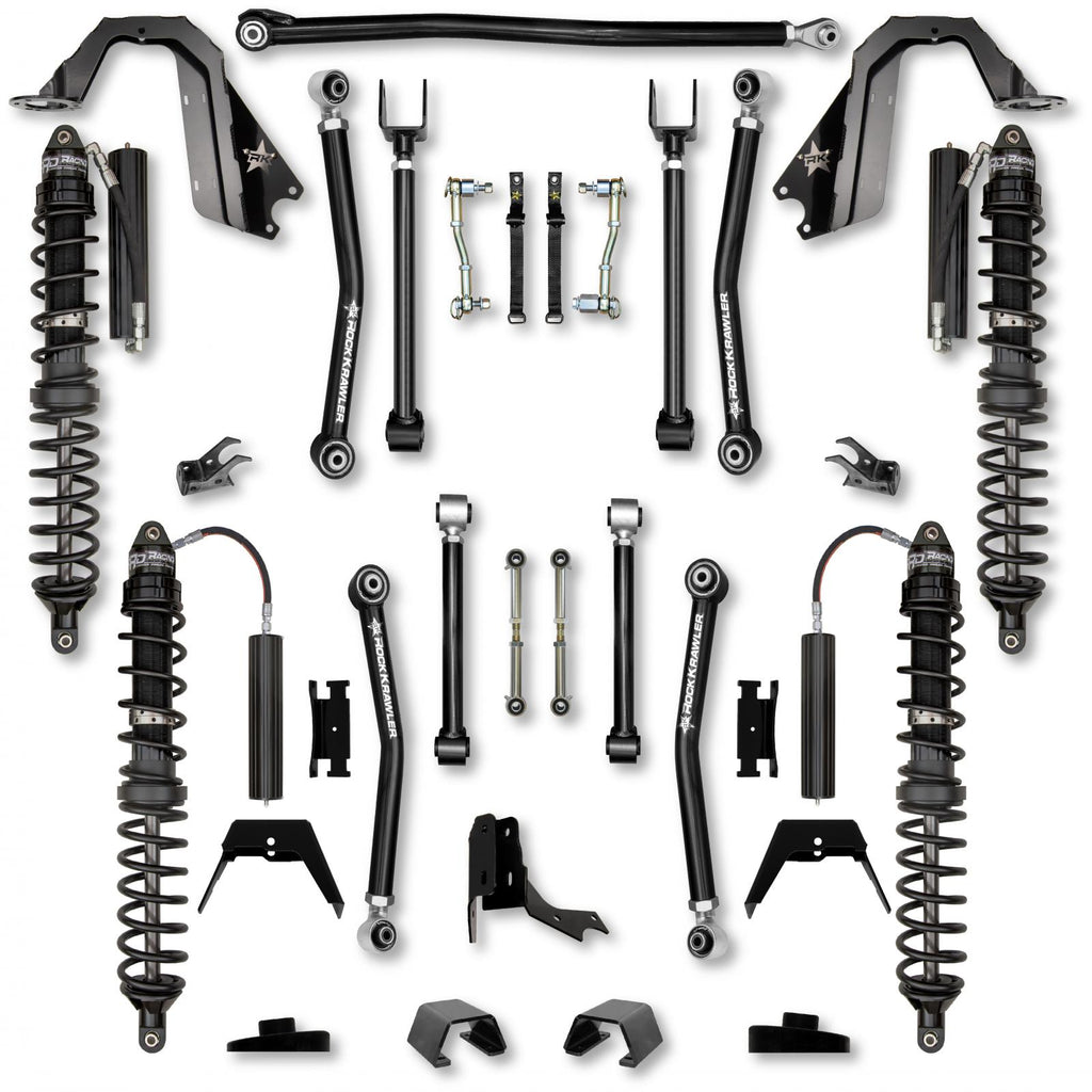 3.0 Inch Adventure X Coilover Mid-Arm Suspension System for Jeep Gladiator JT Gas Models Trail Runner System Stage 1 Rock Krawler