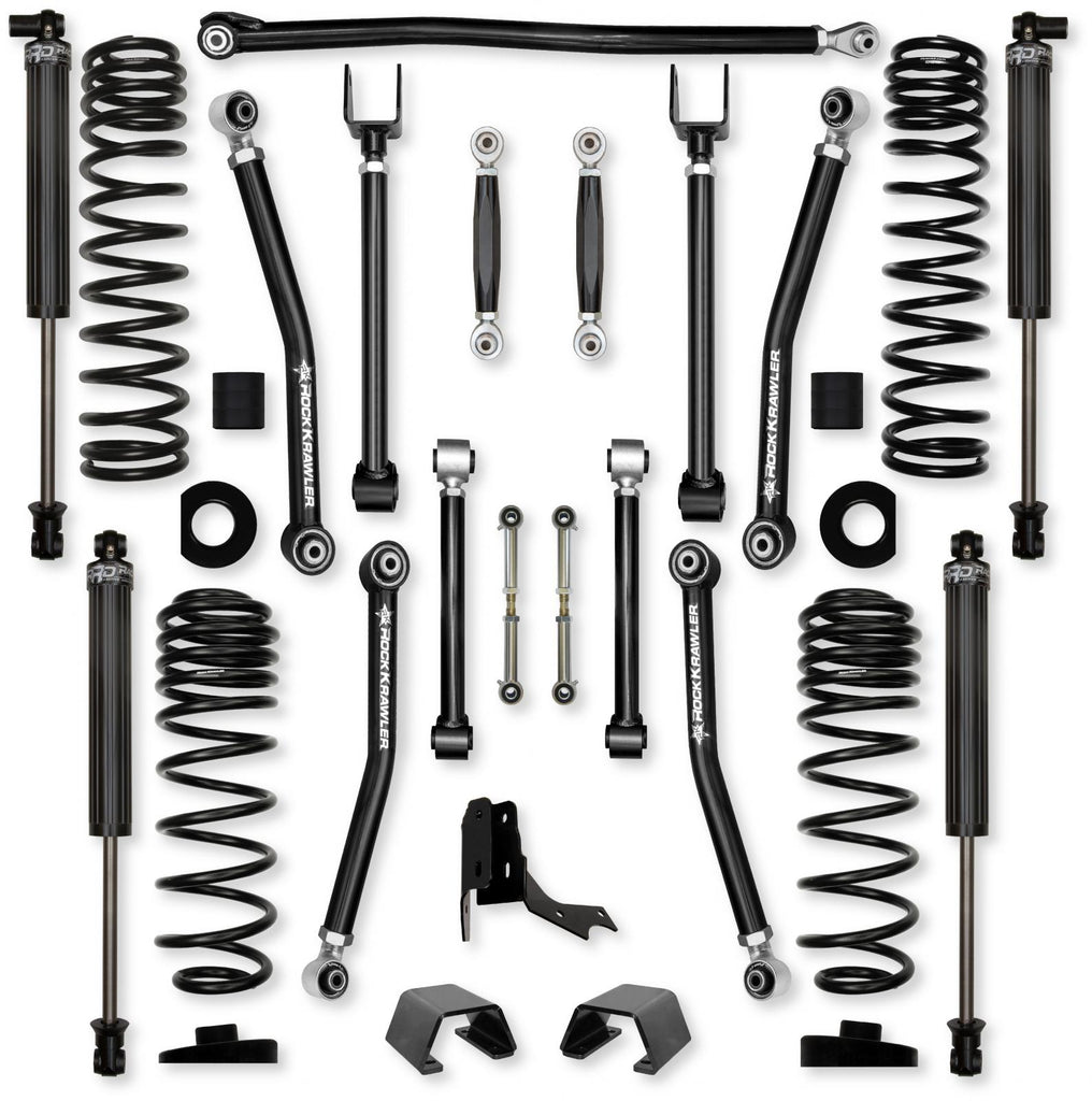 3.0 Inch Adventure X No Limits Mid-Arm Suspension System for Jeep Gladiator JT Rubicon Diesel Models With IFP Shocks Rock Krawler