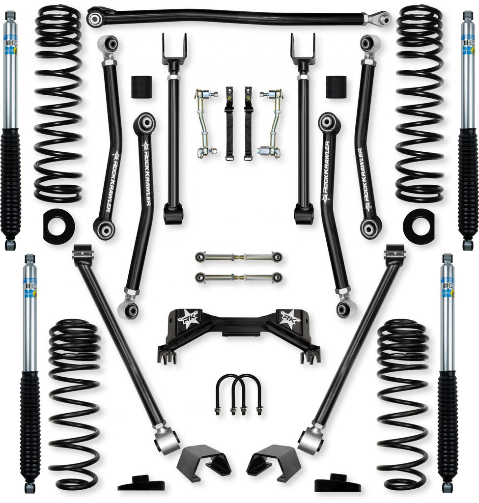 3.0 Inch Adventure X Pro Mid-Arm System for Jeep Gladiator JT Gas Models With Bilstein Shocks Rock Krawler