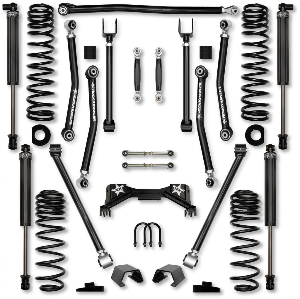3.0 Inch Adventure X Pro No Limits Mid-Arm System for Jeep Gladiator JT Gas Models With IFP Shocks Rock Krawler