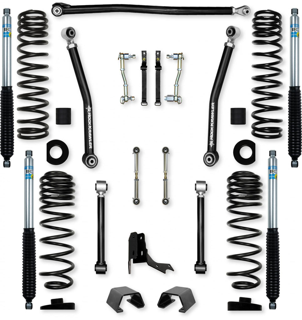 3.0 Inch Overland Mid-Arm Suspension System for Jeep Gladiator JT Gas Models With Bilstein Shocks Rock Krawler