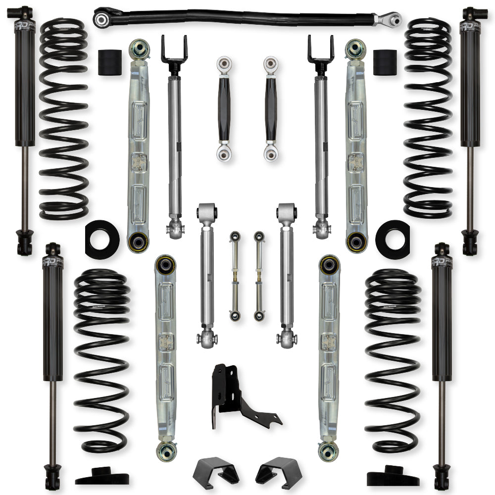 3.0 Inch X-Factor Pro Elite No Limits Mid-Arm Suspension System for Jeep Gladiator JT Rubicon Gas Models With IFP Shocks Rock Krawler