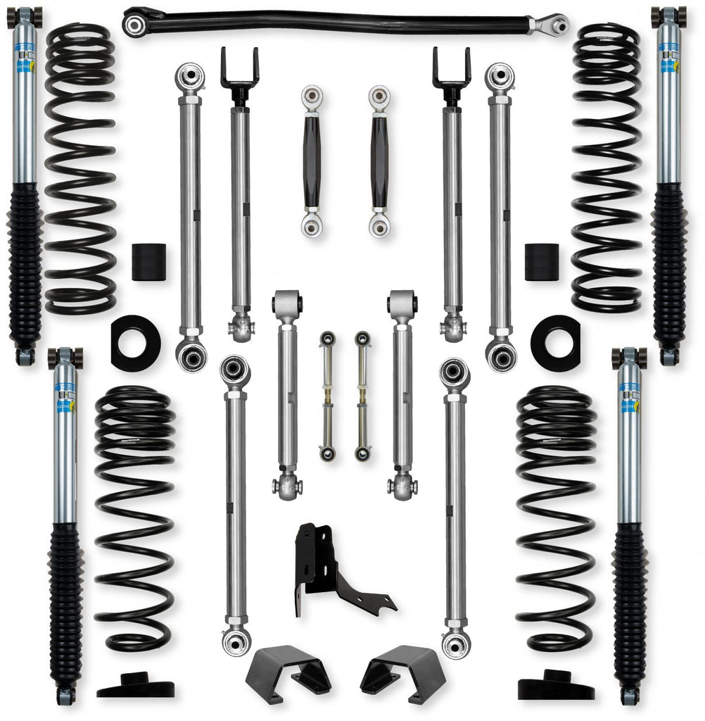 3.0 Inch X-Factor PRO No Limits Mid-Arm Suspension System for Jeep Gladiator JT Rubicon Diesel Models With Bilstein Shocks Rock Krawler