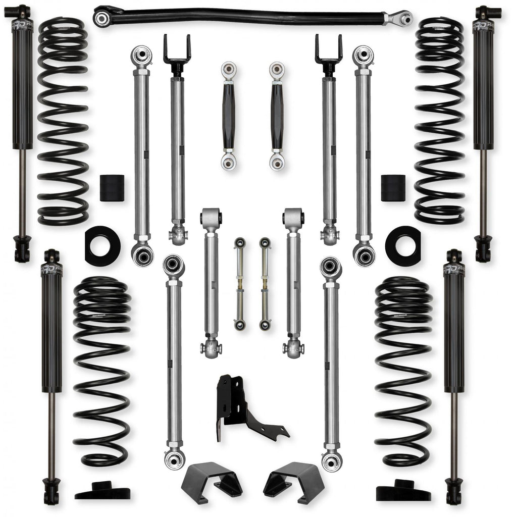3.0 Inch X-Factor PRO No Limits Mid-Arm Suspension System for Jeep Gladiator JT Rubicon Diesel Models With IFP Shocks Rock Krawler