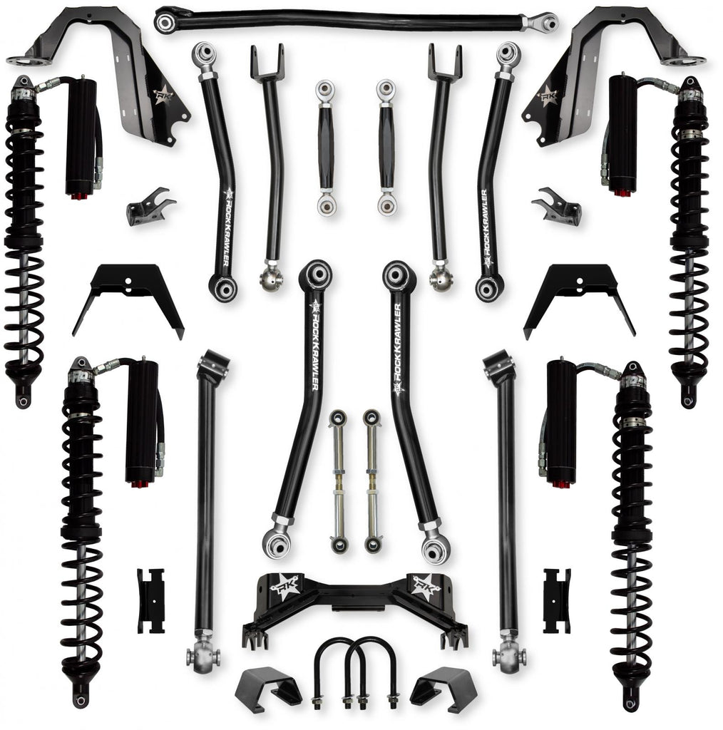 3.0 Inch Pro X Coilover No Limits Mid-Arm System for Jeep Gladiator JT Gas Models Trail Runner System Stage 2 Rock Krawler