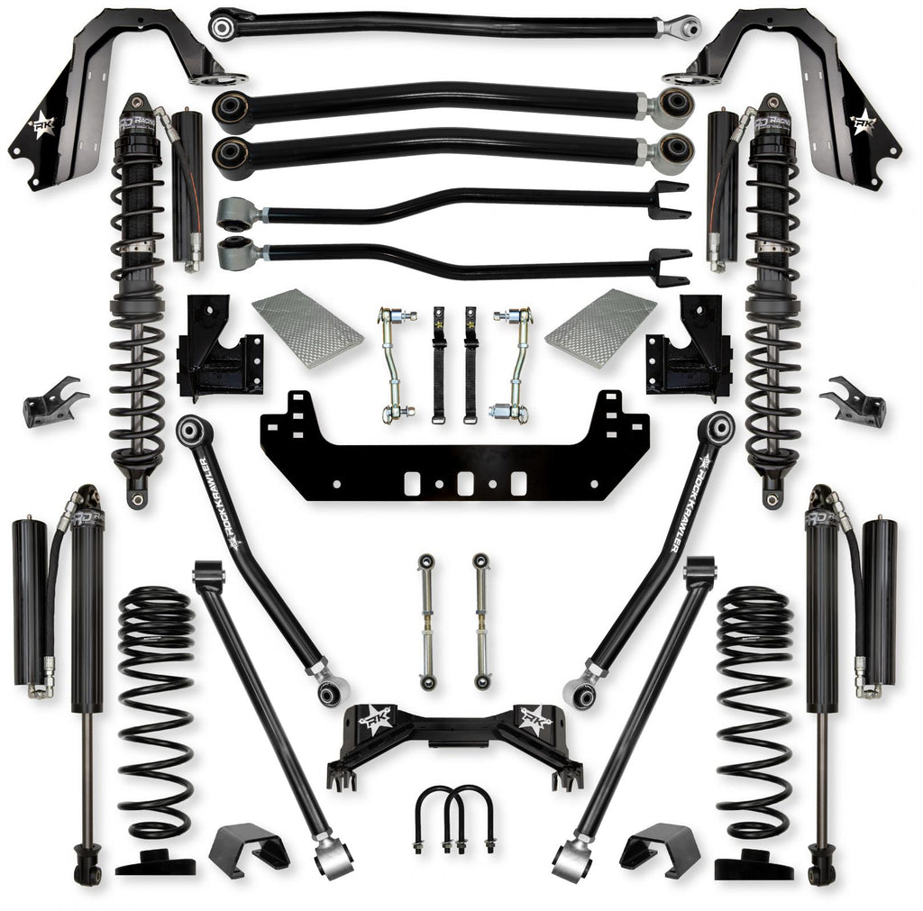 3.0 Inch Silverback Coilover Long-Arm Suspension System for Jeep Gladiator JT Gas Models Comp Stage 1 Rock Krawler