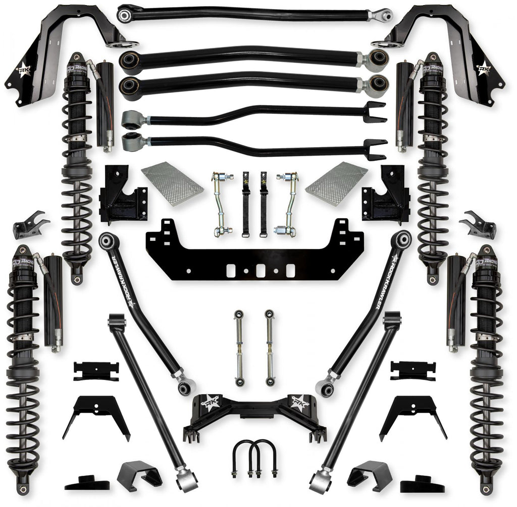 3.0 Inch Silverback Coilover Long-Arm Suspension System for Jeep Gladiator JT Gas Models Trail Runner System Stage 1 Rock Krawler