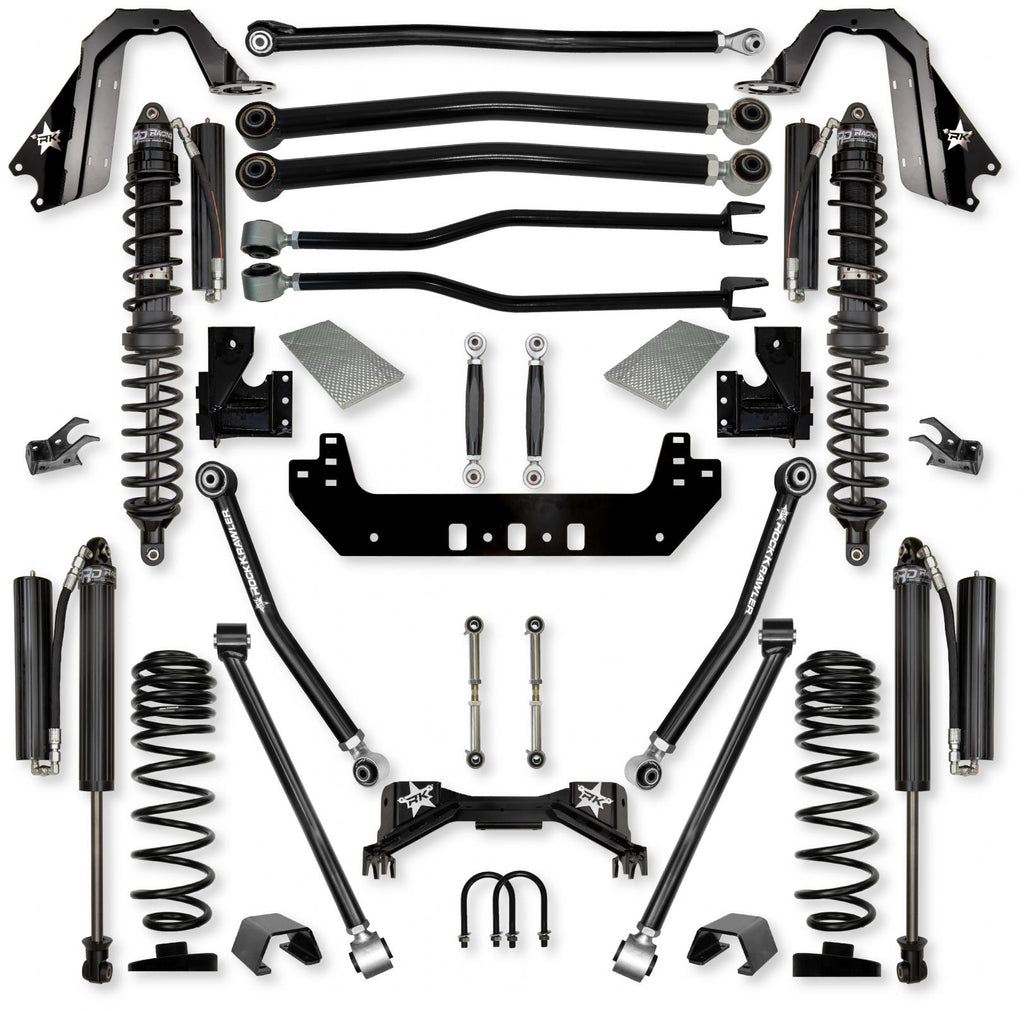3.0 Inch Silverback Coilover No Limits Long-Arm Suspension System for Jeep Gladiator Gas Models Comp Stage 1 Rock Krawler