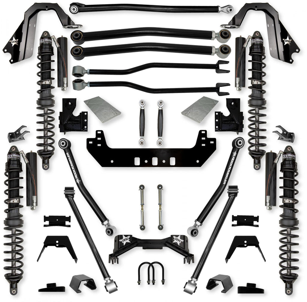 3.0 Inch Silverback Coilover No Limits Long-Arm Suspension System for Jeep Gladiator Gas Models Trail Runner System Stage 1 Rock Krawler