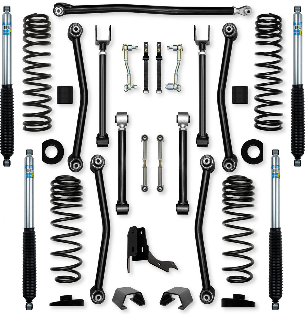 3.0 Inch Ultimate Adventure Mid-Arm Suspension System for Jeep Gladiator JT Diesel Models With Bilstein Shocks Rock Krawler