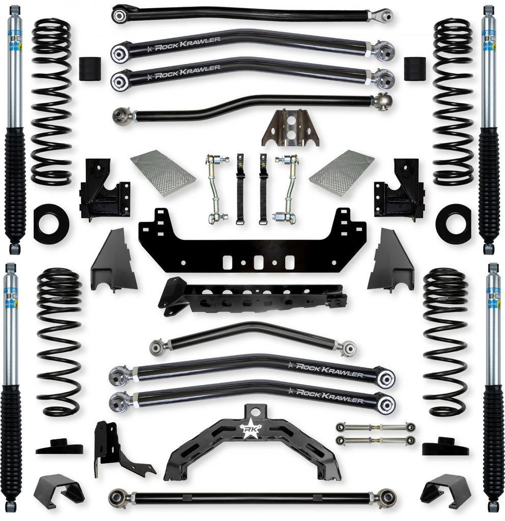 3.0 Inch X-Factor X2 Long-Arm Suspension System for Jeep Gladiator JT Gas Models With Bilstein Shocks Rock Krawler