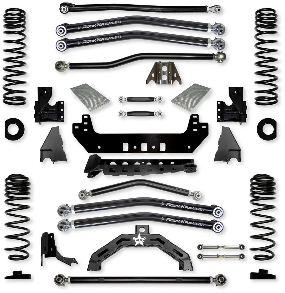 3.0 Inch X-Factor X2 No Limits Long-Arm Suspension System for Jeep Gladiator JT Rubicon Diesel Models With No Shocks Rock Krawler