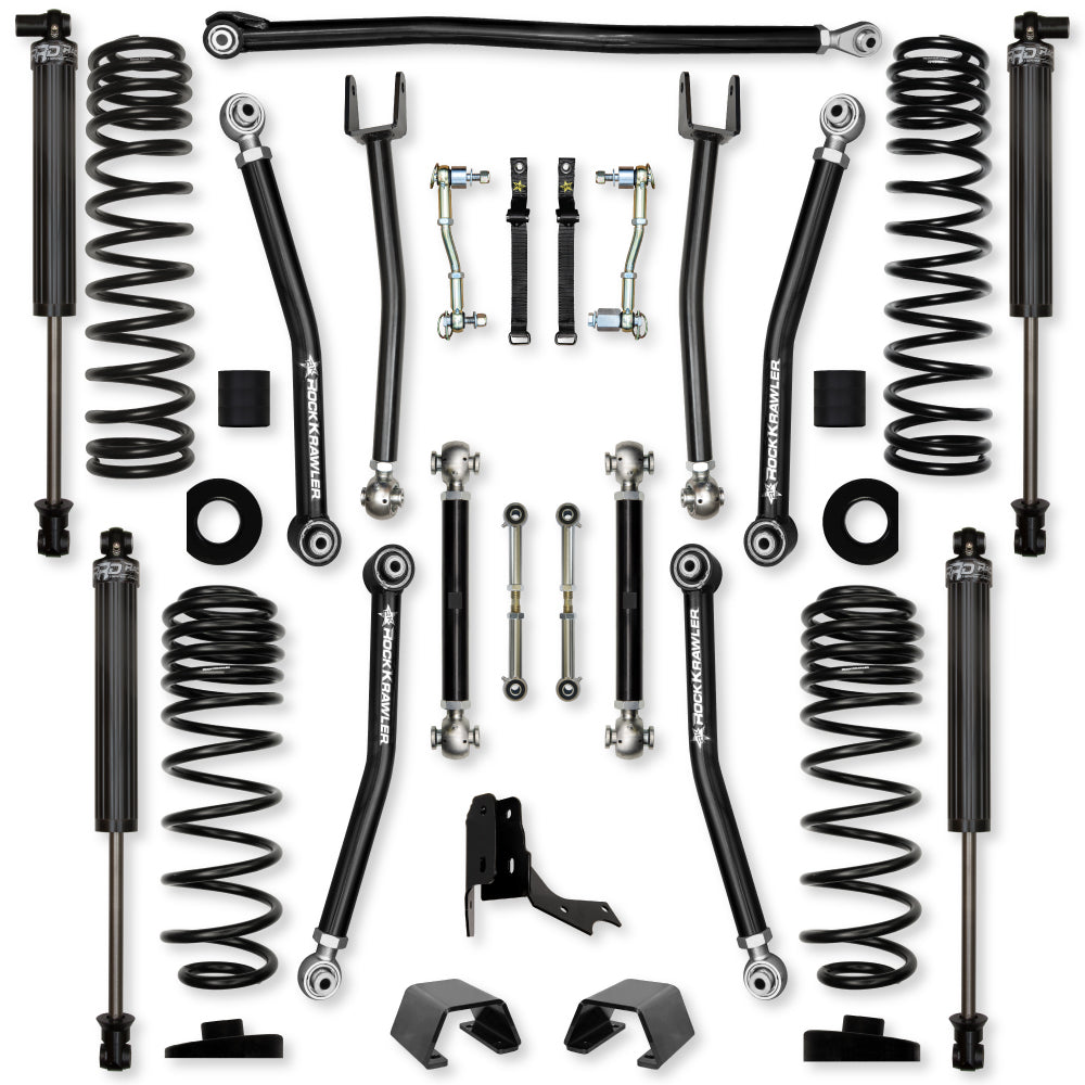 3.0 Inch X-Factor Mid-Arm Suspension System for Jeep Gladiator JT Diesel Models With IFP Shocks Rock Krawler