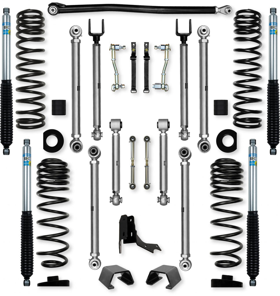 3.0 Inch X-Factor PRO Mid-Arm Suspension System for Jeep Gladiator JT Gas Models With Bilstein Shocks Rock Krawler
