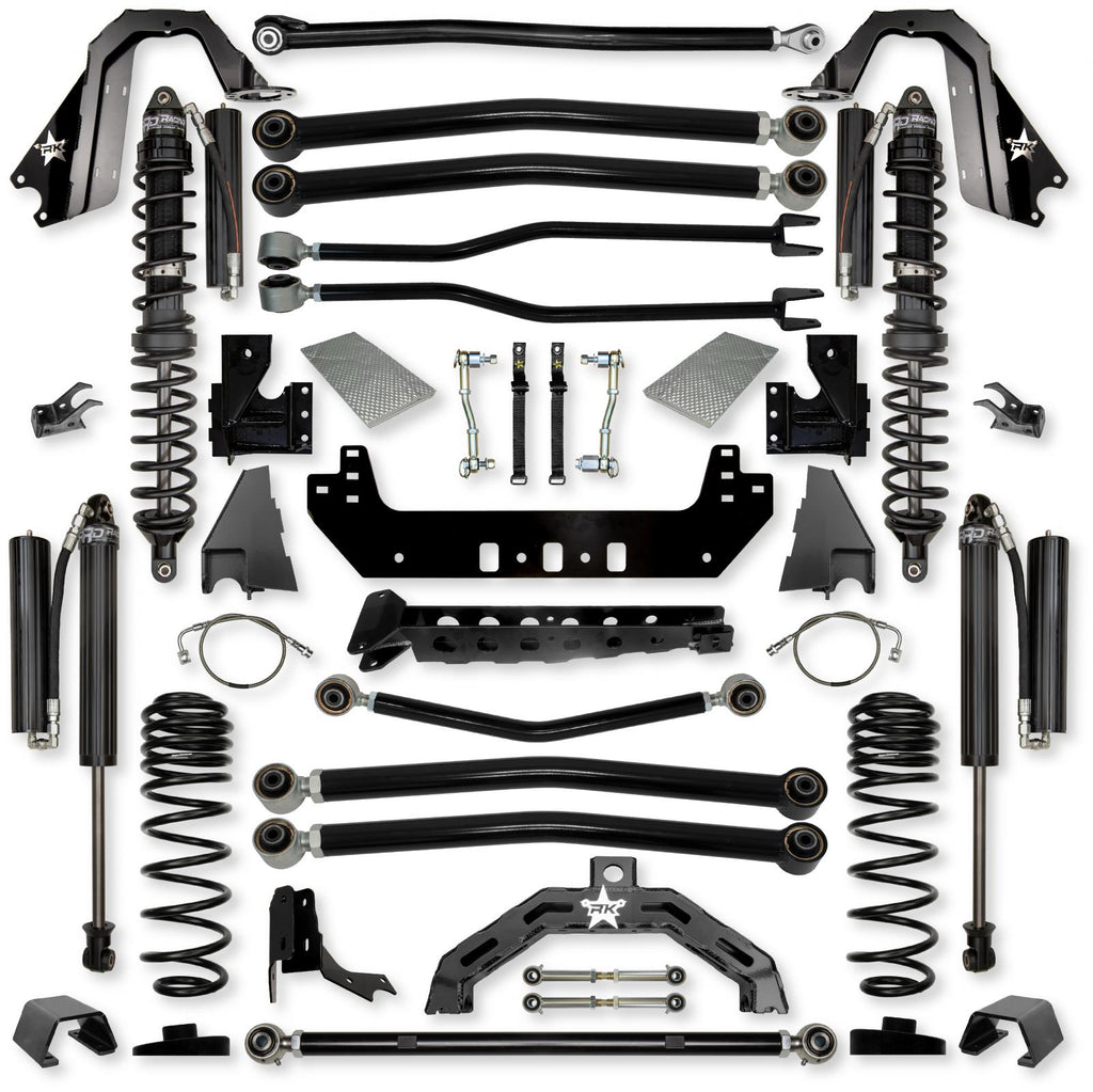 4.5 Inch Adventure X2 Coilover Long-Arm Suspension System for Jeep Gladiator JT Gas Models Comp Stage 1 Rock Krawler