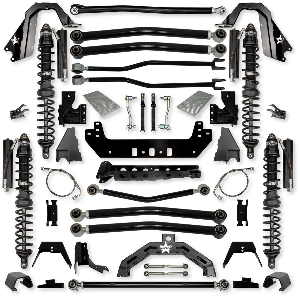 4.5 Inch Adventure X2 Coilover Long-Arm Suspension System for Jeep Gladiator JT Gas Models Trail Runner System Stage 1 Rock Krawler
