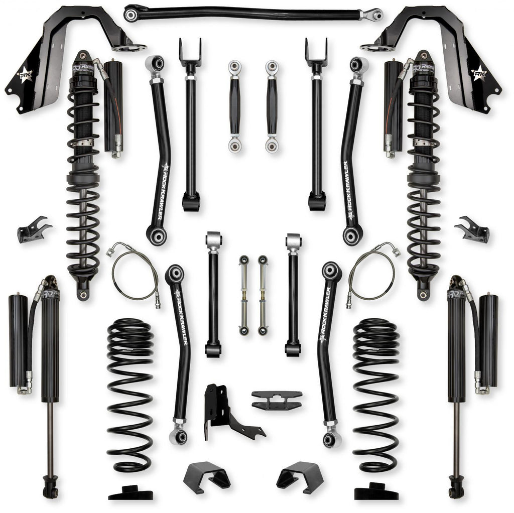 4.5 Inch Adventure X2 Coilover No Limits Long-Arm Suspension System for Jeep Gladiator JT Diesel Models Comp Stage 1 Rock Krawler