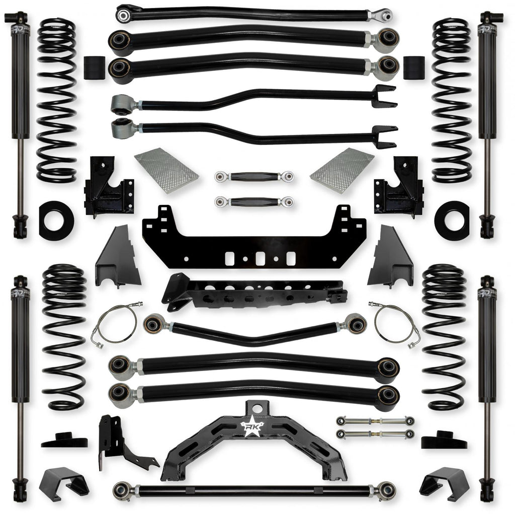 4.5 Inch Adventure X2 No Limits Long-Arm Suspension System for Jeep Gladiator JT Gas Models With IFP Shocks Rock Krawler