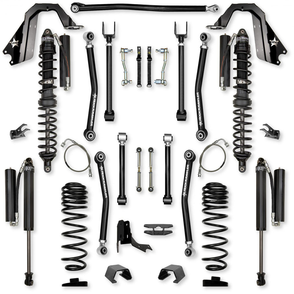 4.5 Inch Adventure X Coilover Mid-Arm Suspension System for Jeep Gladiator JT Diesel Models Comp Stage 1 Rock Krawler