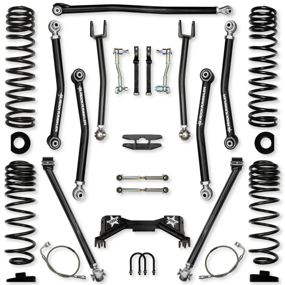 4.5 Inch Pro X Mid-Arm Suspension System for Jeep Gladiator JT Gas Models With No Shocks Rock Krawler