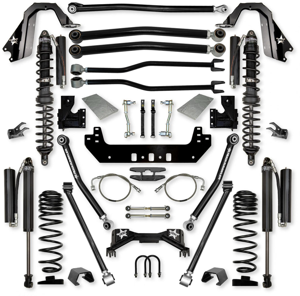 4.5 Inch Silverback Coilover Long-Arm Suspension System for Jeep Gladiator JT Gas Models Comp Stage 1 Rock Krawler