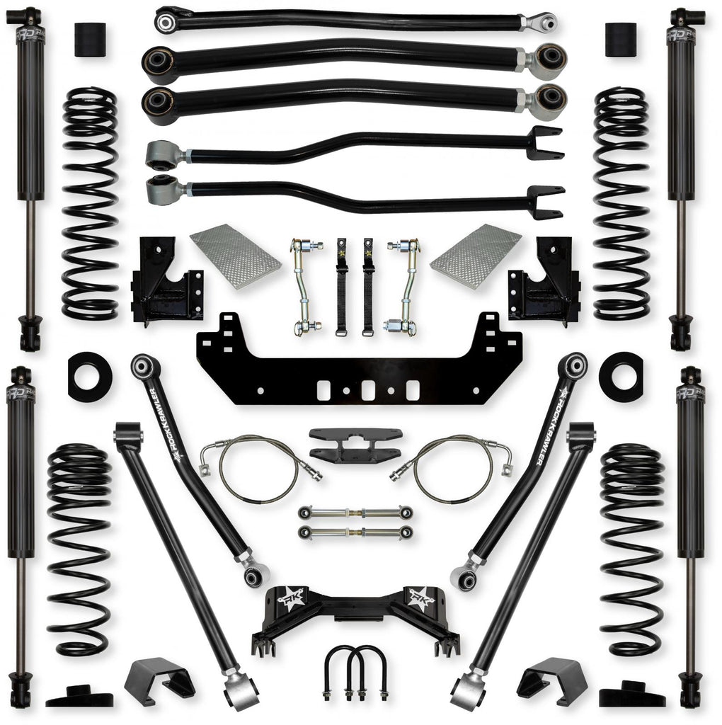 4.5 Inch Silverback Long-Arm Suspension System for Jeep Gladiator JT Gas Models With IFP Shocks Rock Krawler