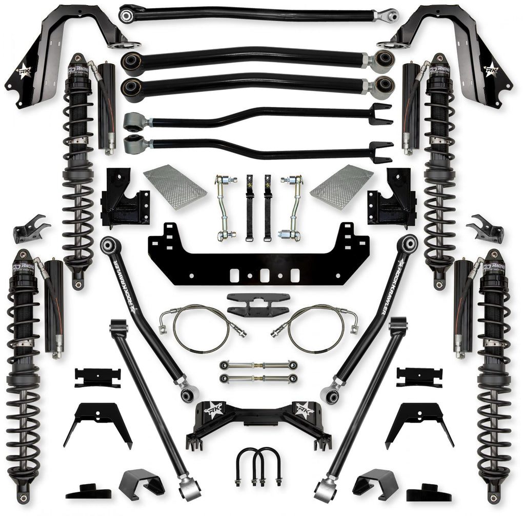 4.5 Inch Silverback Coilover Long-Arm Suspension System for Jeep Gladiator JT Gas Models Trail Runner System Stage 1 Rock Krawler