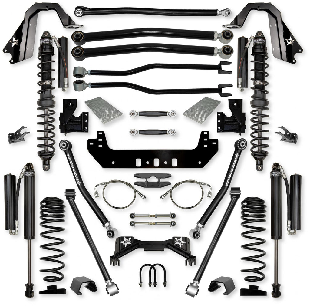 4.5 Inch Silverback Coilover No Limits Long-Arm Suspension System for Jeep Gladiator Gas Models Comp Stage 1 Rock Krawler