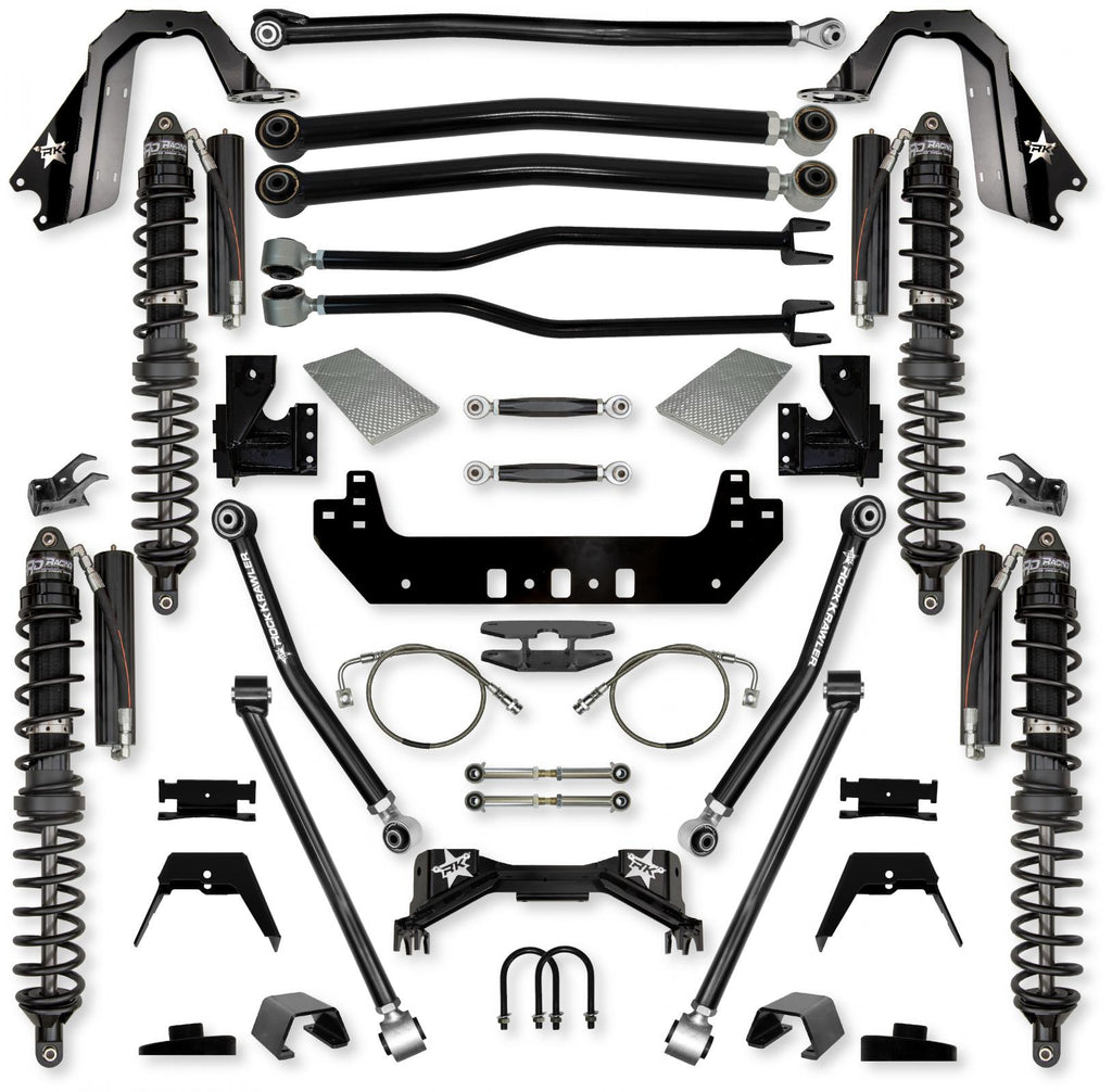 4.5 Inch Silverback Coilover No Limits Long-Arm Suspension System for Jeep Gladiator Gas Models Trail Runner System Stage 1 Rock Krawler