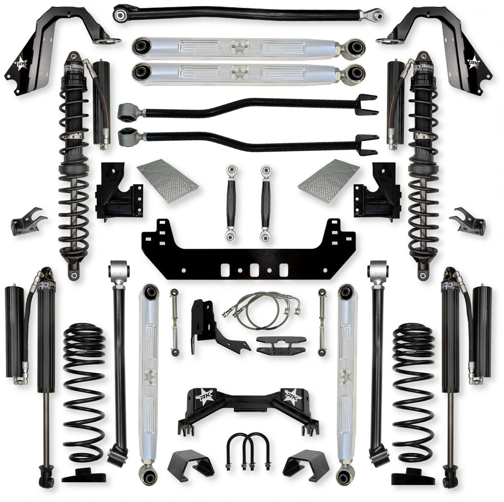 4.5 Inch Silverback Pro Elite Coilover No Limits Long-Arm Suspension System for Jeep Gladiator Gas Models Comp Stage 1 Rock Krawler