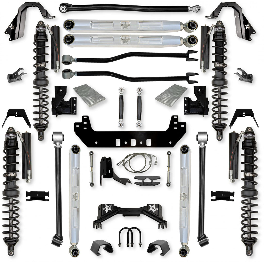 4.5 Inch Silverback Pro Elite Coilover No Limits Long-Arm Suspension System for Jeep Gladiator Gas Models Trail Runner System Stage 1 Rock Krawler