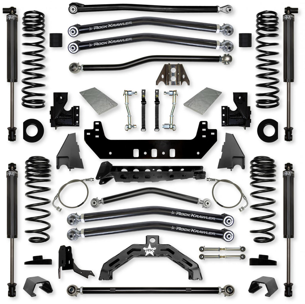 4.5 Inch X-Factor X2 Long-Arm Suspension System for Jeep Gladiator JT Gas Models With IFP Shocks Rock Krawler