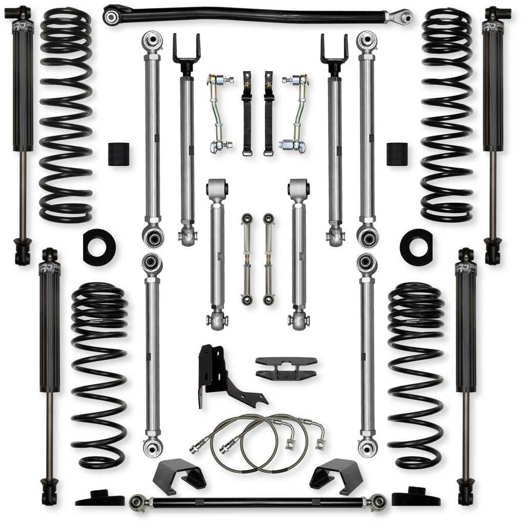 4.5 Inch X-Factor PRO Mid-Arm Suspension System for Jeep Gladiator JT Diesel Models With IFP Shocks Rock Krawler