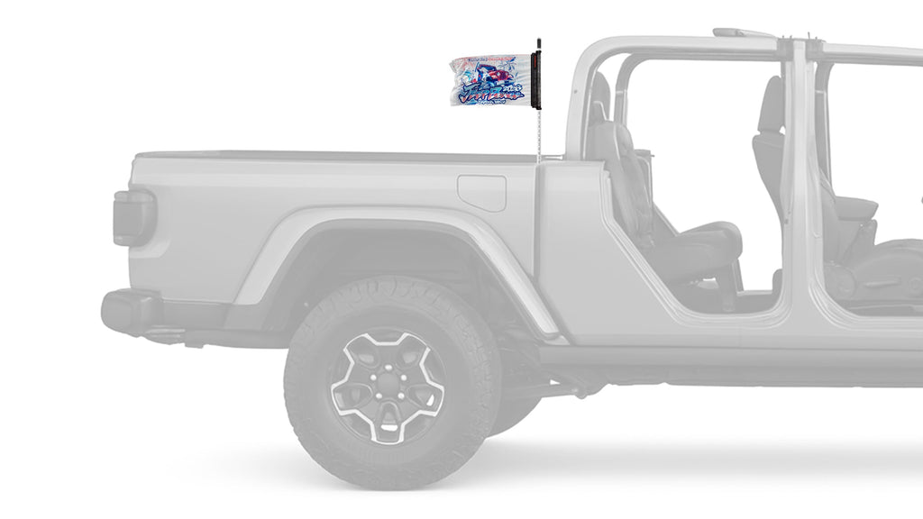 Jeep Beach 2026 12"x18" Forever Wave Flag