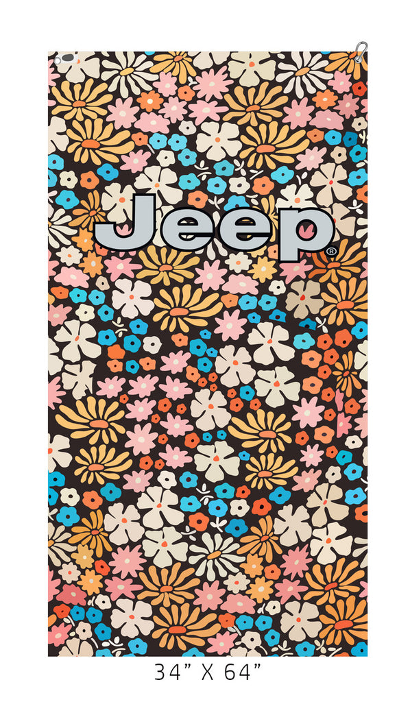 Jeep Flowers Car Seat Towel2Go