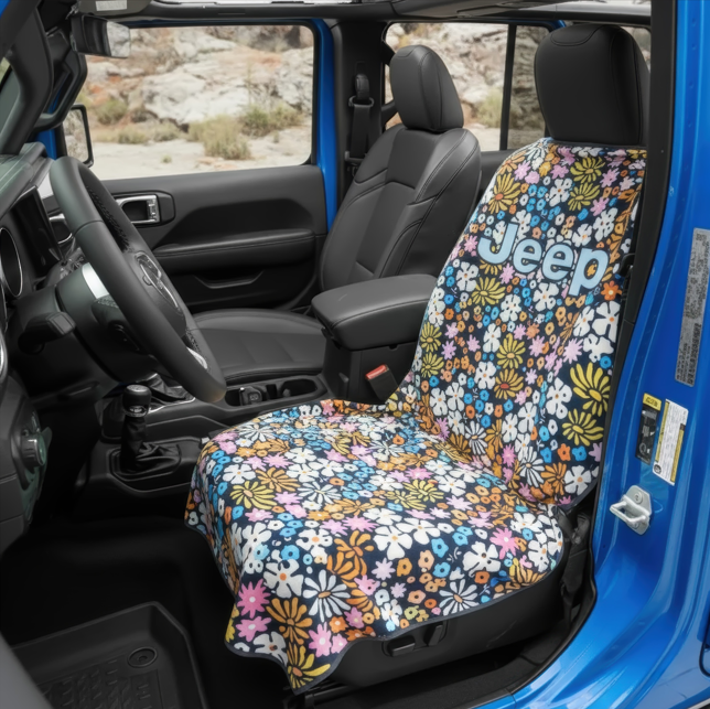 Jeep Flowers Seat Towel-2-Go