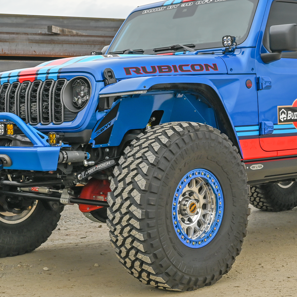 2020–2026 JEEP JT GLADIATOR HIGH CLEARANCE ALUMINUM FRONT & REAR INNER FENDER KIT (FRONT SOLID & VENTED PANELS INCLUDED) SAVVY OFFROAD