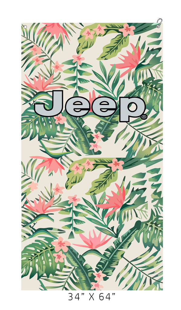 Jeep Hibiscus Car Seat Towel2Go-JeepHut